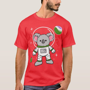 Koala Astronaut Genderqueer Pride T-Shirt