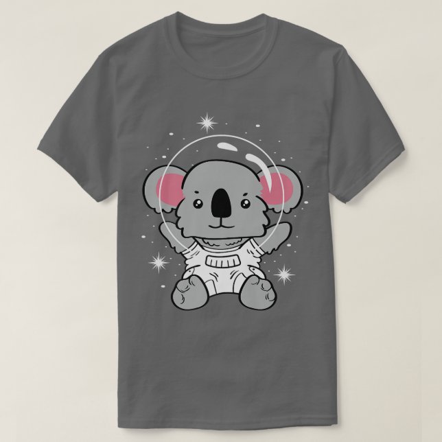 Koala Astronaut Rocket Scientist  T-Shirt (Design Front)
