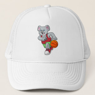 Koala at Basketball Sports Trucker Hat