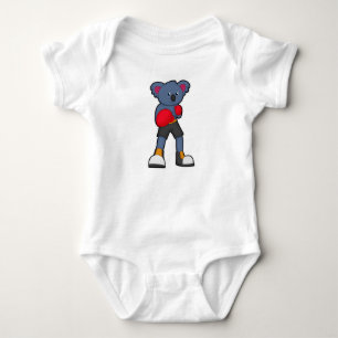 Koala at Boxing with Boxing gloves Baby Bodysuit
