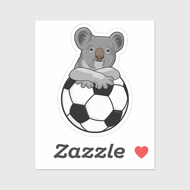 Koala at Soccer Sports (Sheet)