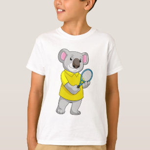 Koala at Tennis with Tennis racket T-Shirt