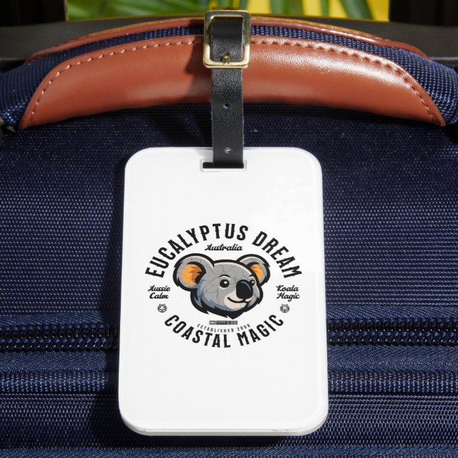 "Koala" "Australia" "Eucalyptus" "Wildlife" "Natur Luggage Tag (Front Insitu 2)