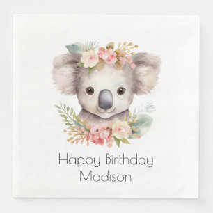 Koala Australia Personalised  Napkin