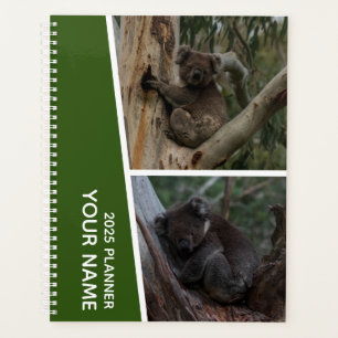 Koala Australia Photo Collage, Green 2025 Planner