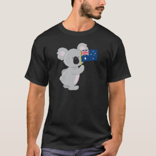 Koala Australian Flag T-Shirt