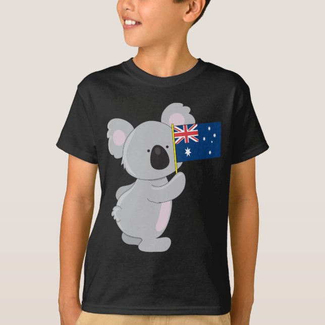 Koala Australian Flag T-Shirt (Front)