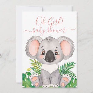 Koala baby Shower Invitation