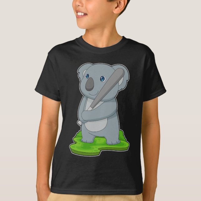 Koala Baseball Baseball bat T-Shirt (Front)