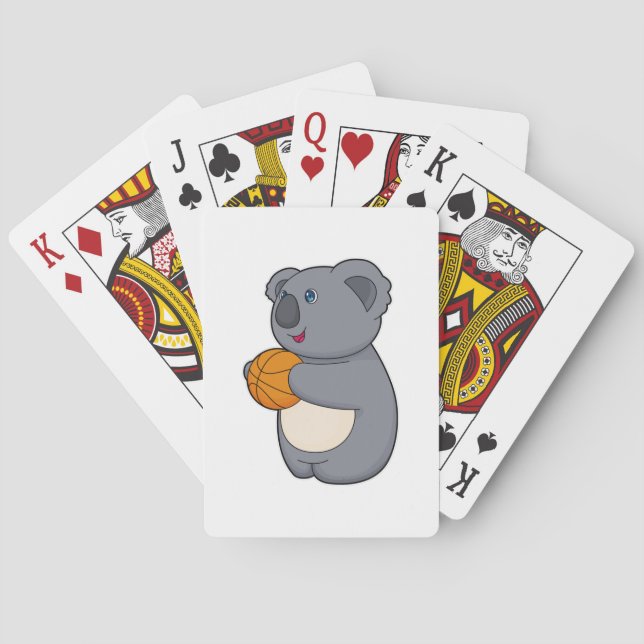 Koala Basketball player Basketball Playing Cards (Back)