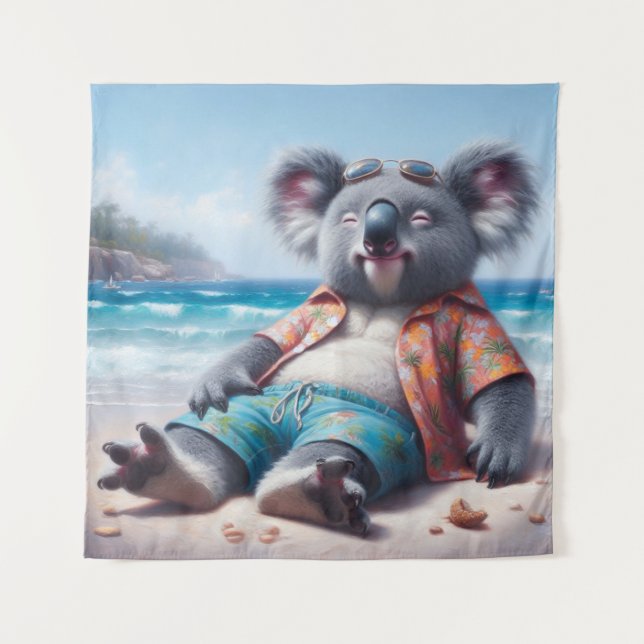 Koala Beach Tapestry (Front)