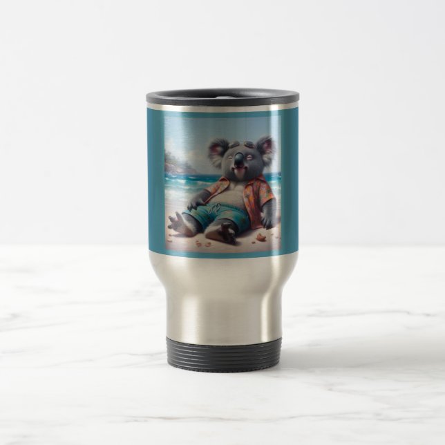 Koala Beach Travel Mug (Center)