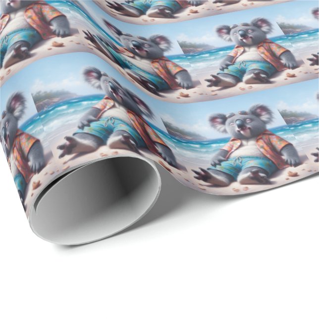 Koala Beach Wrapping Paper (Roll Corner)