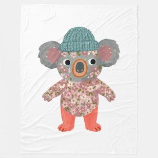 Koala Beanie Blanket – Ditsy Floral Art