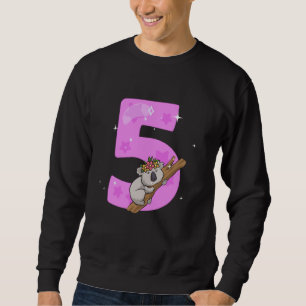 Koala Bear 5 Years Old 5th Birthday Party Koala Gi Sweatshirt