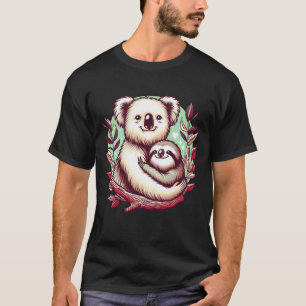 Koala Bear and Sloth Hugging Animals Lovers Funny T-Shirt