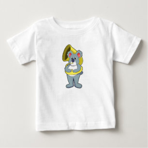 Koala bear at Music with Saxophone.PNG Baby T-Shirt