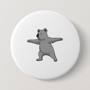Koala bear at Yoga Fitness 7.5 Cm Round Badge