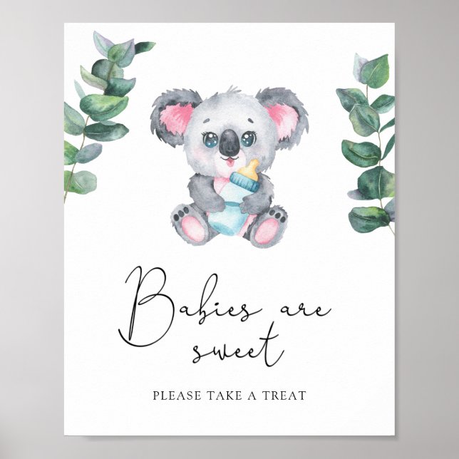 Koala Bear - babies are sweet Poster (Front)