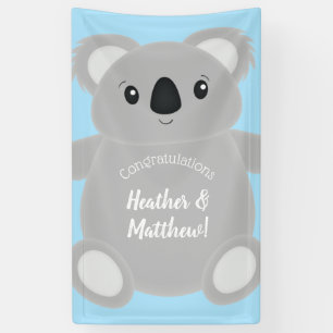 Koala Bear Baby Shower Banner