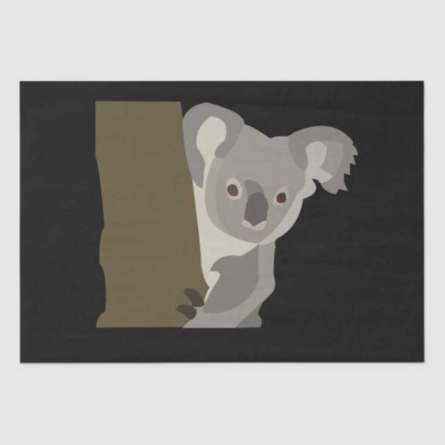 Koala Bear Baby Shower Birthday Tissue Paper (Front)