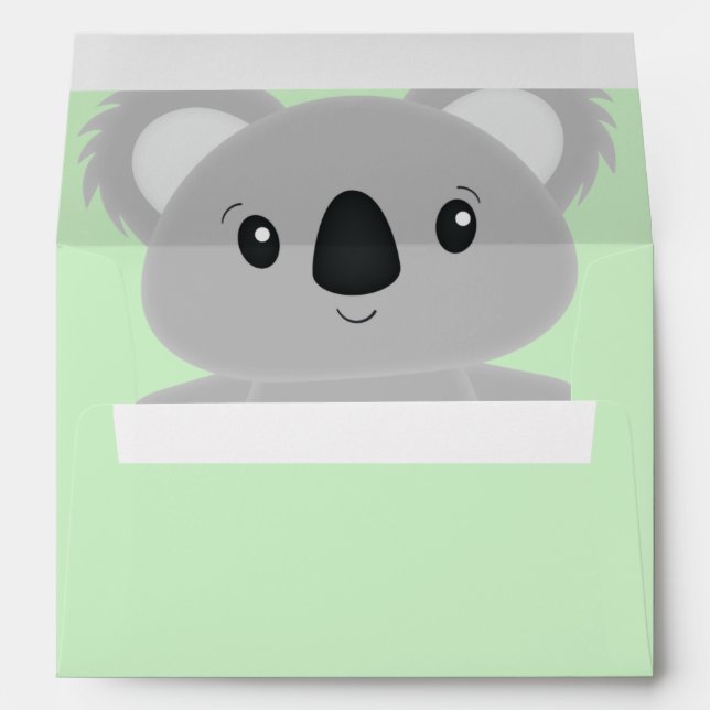 Koala Bear Baby Shower Envelope (Back (Bottom))