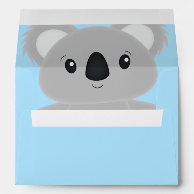Koala Bear Baby Shower Envelope (Back (Bottom))