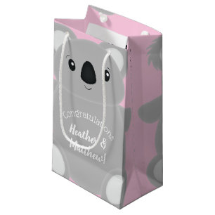 Koala Bear Baby Shower Girl Small Gift Bag