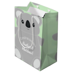 Koala Bear Baby Shower Medium Gift Bag