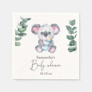 Koala Bear Baby Shower Napkin