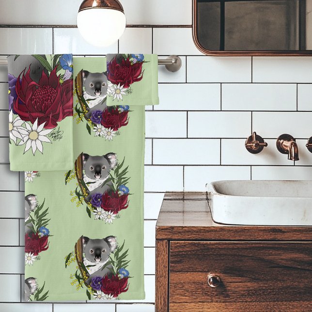 Koala Bear Bath Towel Set (Creator Uploaded)