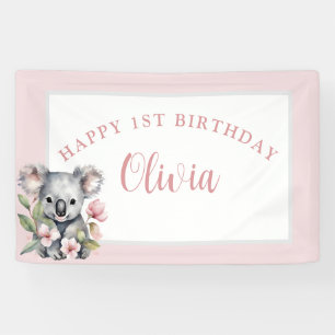 Koala Bear Birthday  Banner