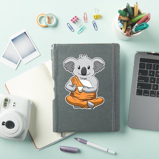 Koala Bear Buddha Koala Drinking Tea Meditation Pe (iPad Cover)