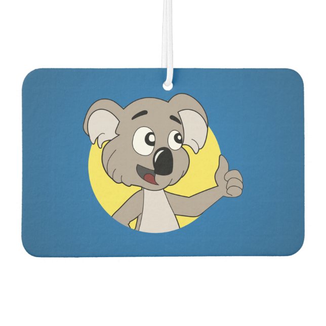 Koala bear cartoon car air freshener (Front)