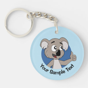 Koala bear cartoon keychain