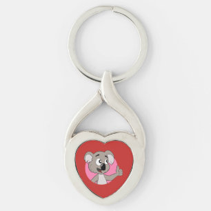 Koala bear cartoon keychain