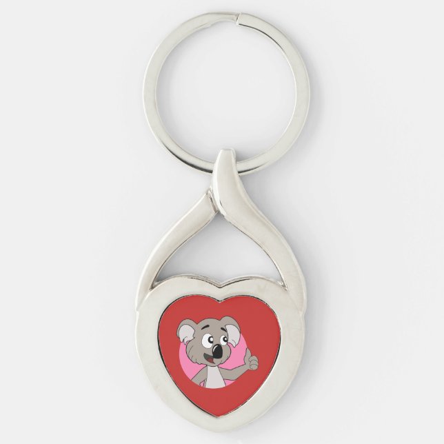 Koala bear cartoon keychain (Front)