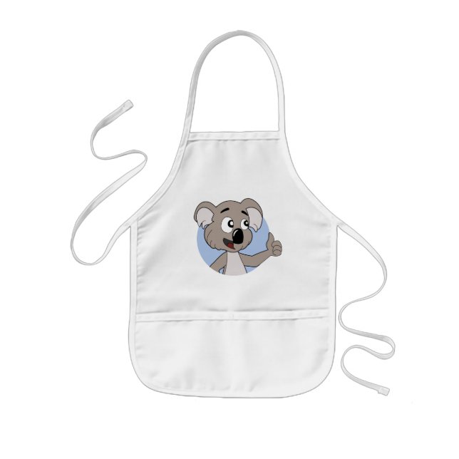 Koala bear cartoon kids apron (Front)