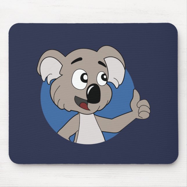 Koala bear cartoon mouse pad (Front)