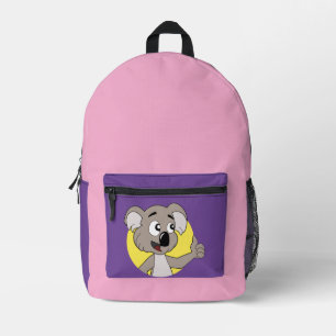 Koala bear cartoon  printed backpack