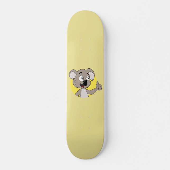 Koala bear cartoon skateboard (Front)