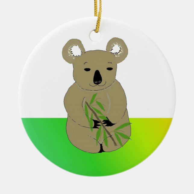 Koala Bear Ceramic Tree Decoration (Front)