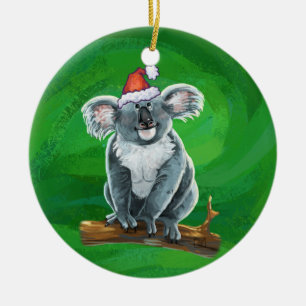 Koala Bear Christmas Ceramic Tree Decoration