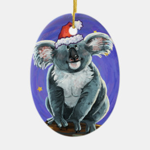 Koala Bear Christmas Ceramic Tree Decoration