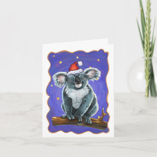 Koala Bear Christmas Holiday Card