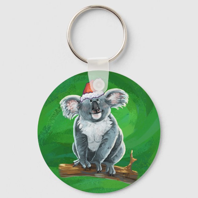 Koala Bear Christmas Key Ring (Front)