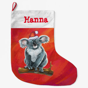 Koala Bear Christmas Large Christmas Stocking