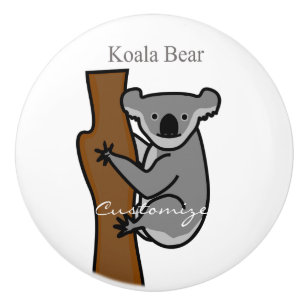 Koala Bear Climbing Tree Thunder_Cove Ceramic Knob