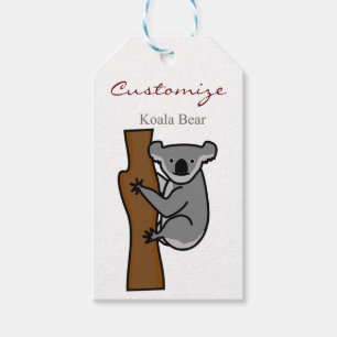 Koala Bear Climbing Tree Thunder_Cove Gift Tags