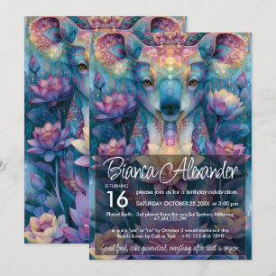 Koala Bear Colourful Animal Lover Design Invitation